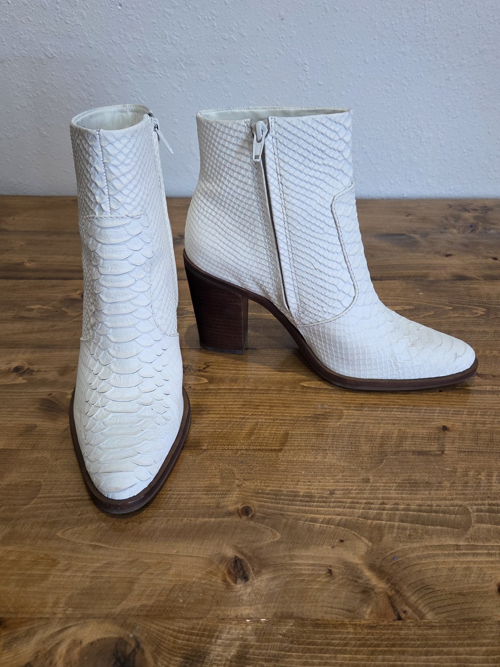 Gianni Bini White Ankle Boots